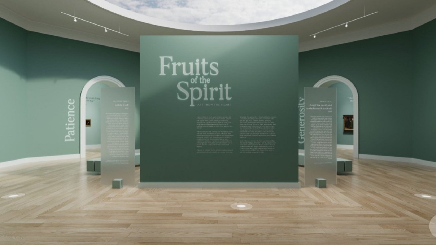 Detail from Fruits of the Spirit, created with Moyosa Media © National Gallery, London