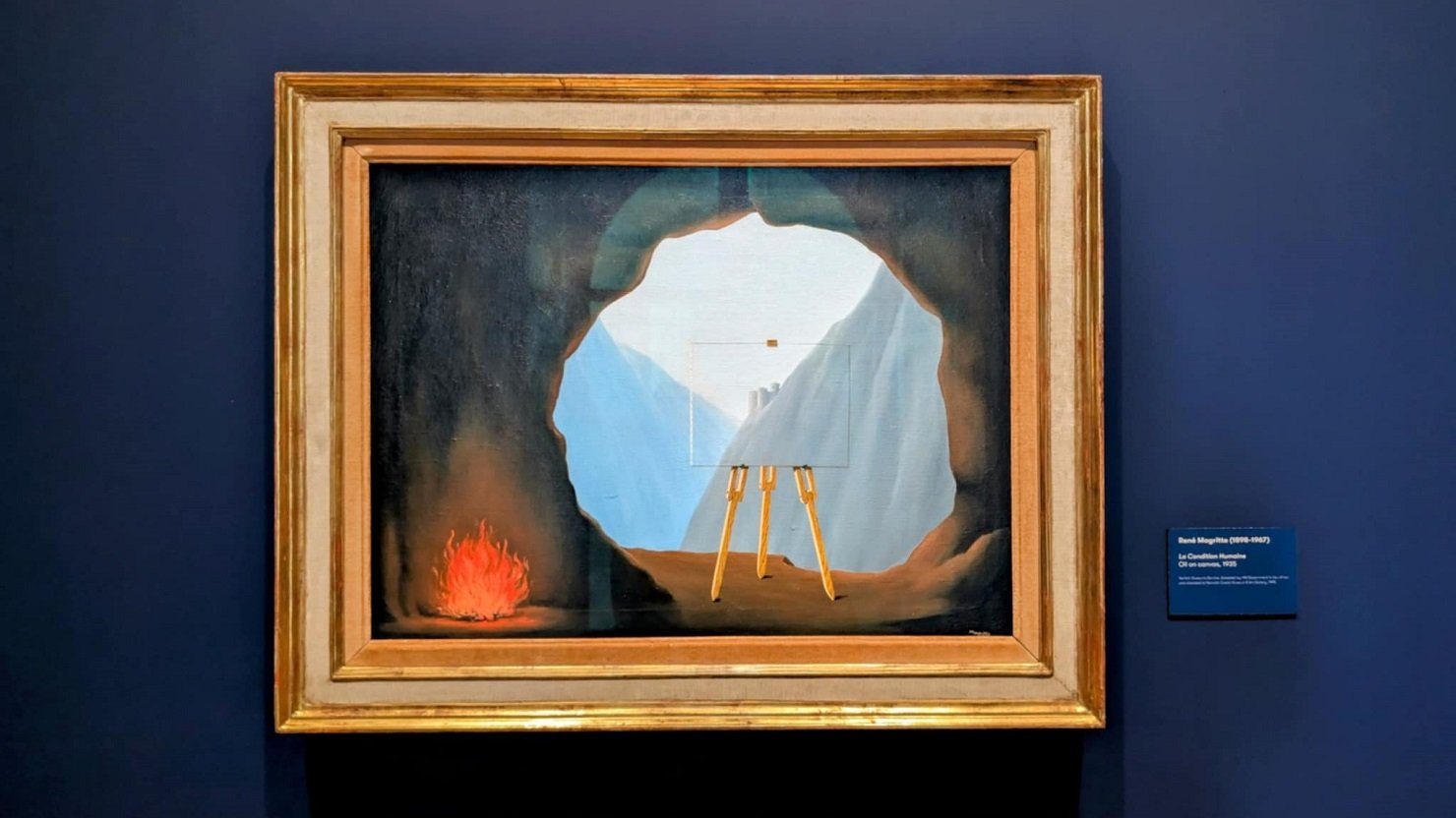 La Condition Humaine by Rene Magritte on display at The Box