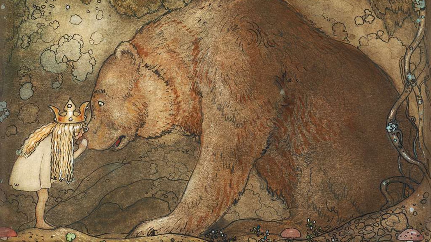 Poor Little Bass! by John Bauer (detail)