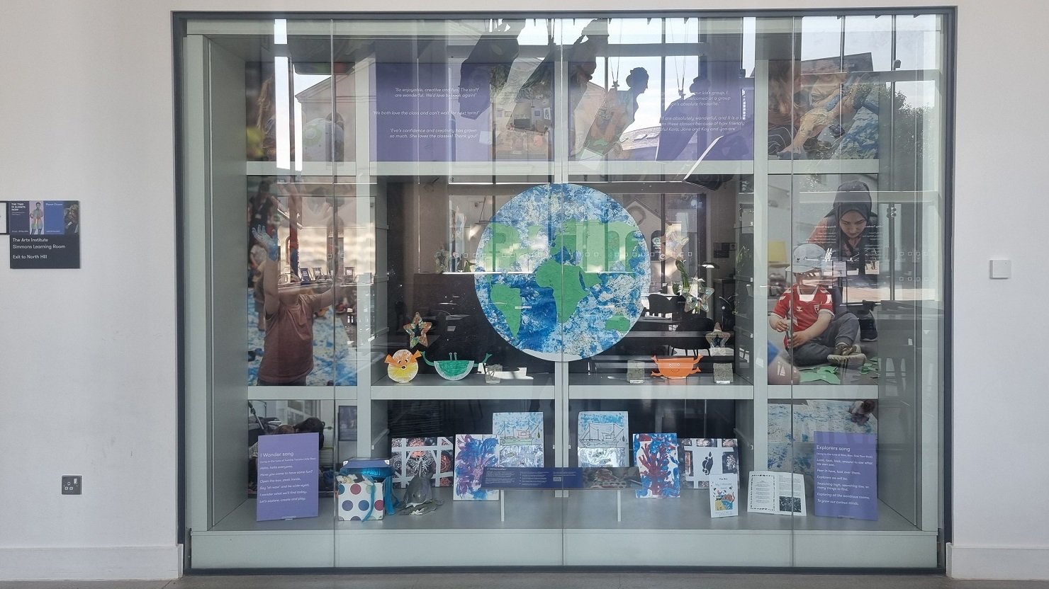 The I Wonder window display at The Box