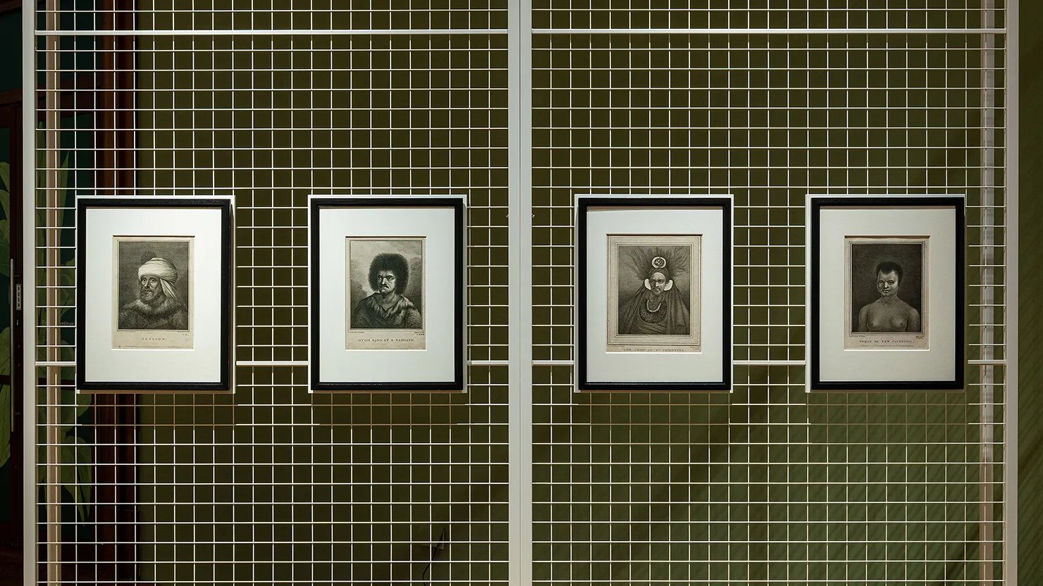 Engraved portraits by John Hall, after William Hodges, in North Gallery. Works lent by the National Portrait Gallery, London. Given by John Hall's great-great-granddaughter, Margaret Julia Maria Hubbard (née Grubbe), 1956.