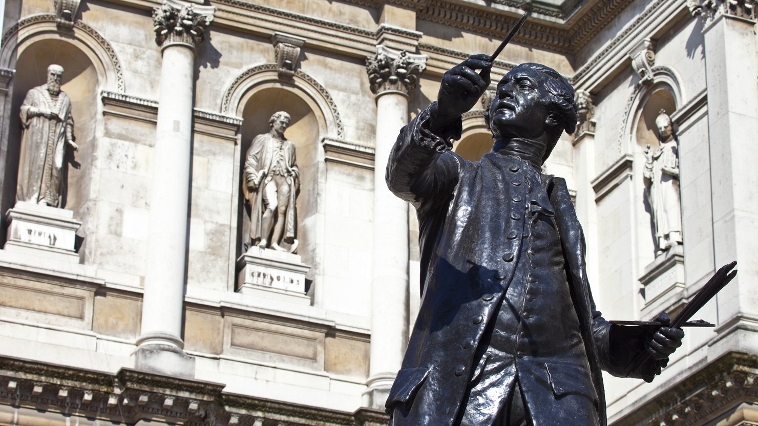 Reynolds statue at Royal Academy