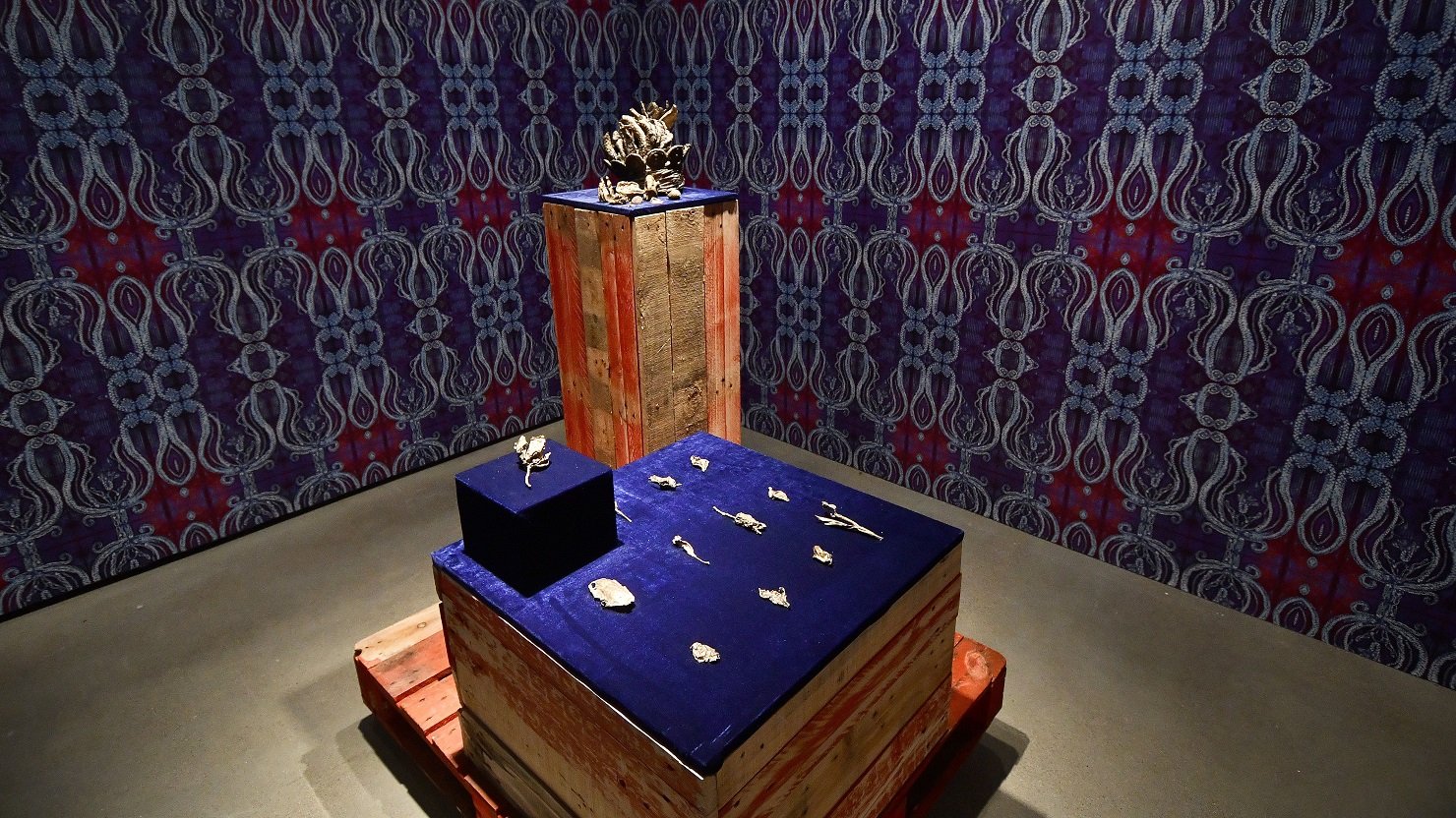 Works by artist Kedisha Coakley on display at The Box, 2023