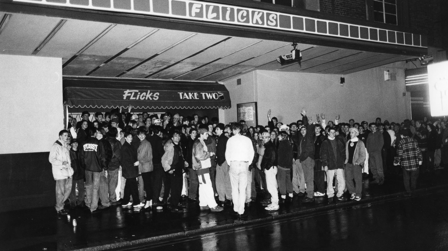 First all night rave at Flicks -The Warehouse, 14 Feb 1992 © Mirrorpix