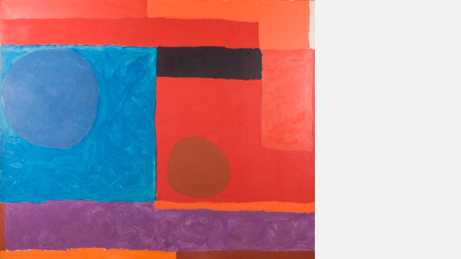 Rectilinear Reds and Blues, 1963 by Patrick Heron