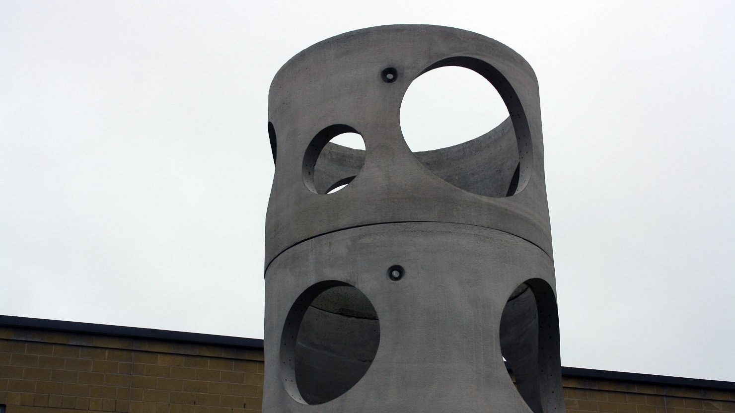 A close up detail of Figurehead II by Alexandre da Cunha at Marjon, Plymouth