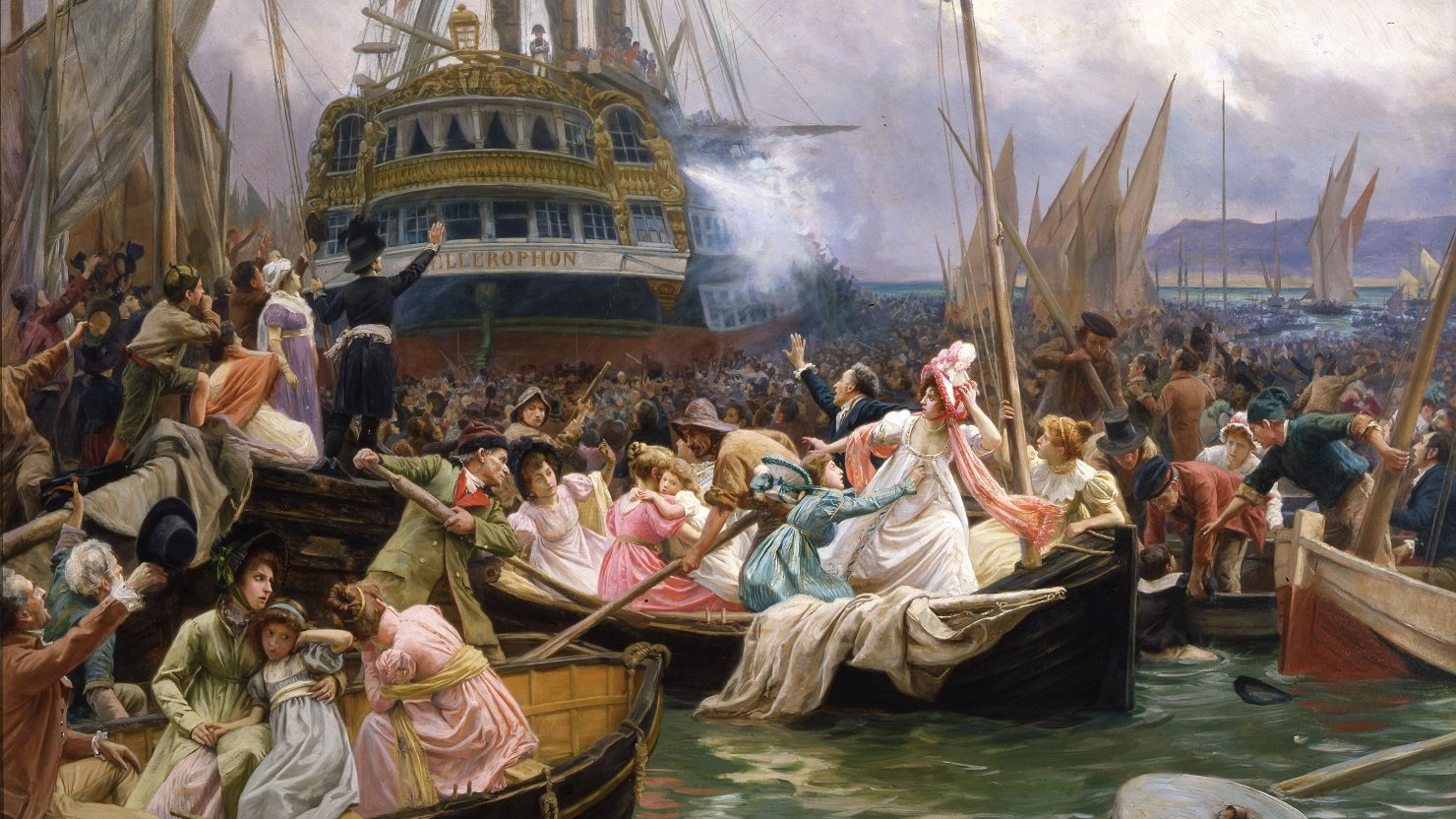 Napoleon in Plymouth Sound by Jules Girardet (detail) © The Box Plymouth