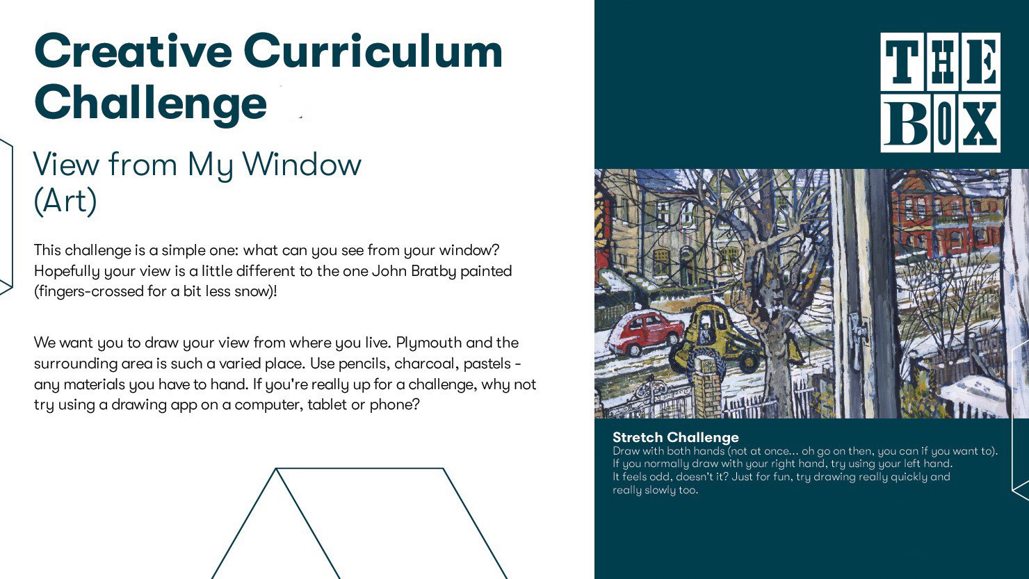 Graphic for The Box's drawing curriculum challenge