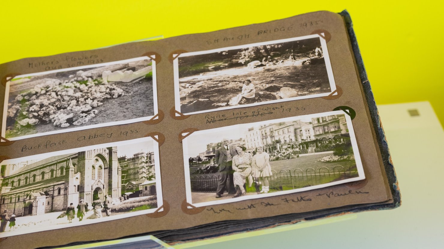 Jyll Bradley, Life and Influences display at The Box Plymouth. Image by Dom Moore. Courtesy of The Box Plymouth.