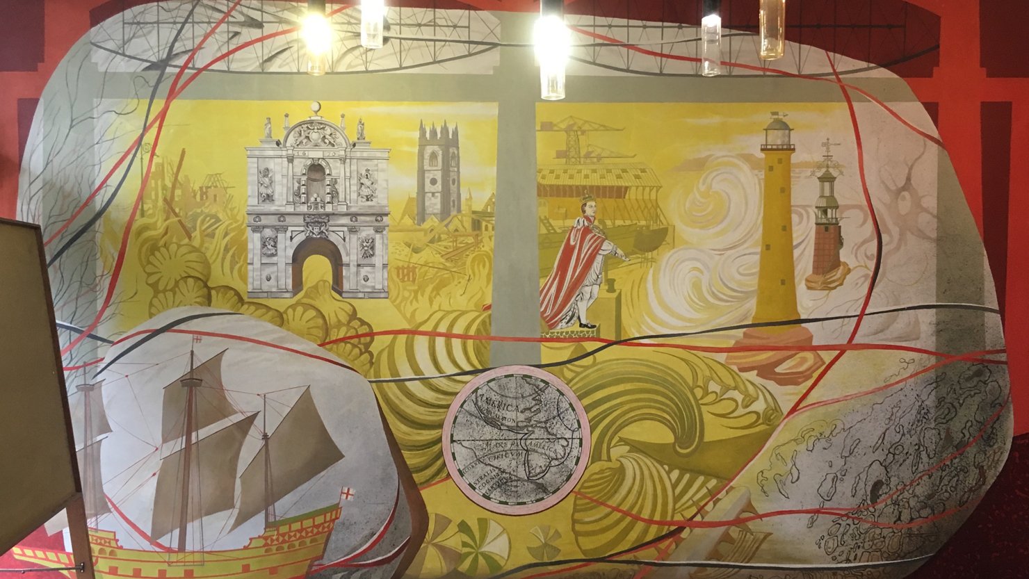 Mary Adshead Mural in Plymouth's Council House