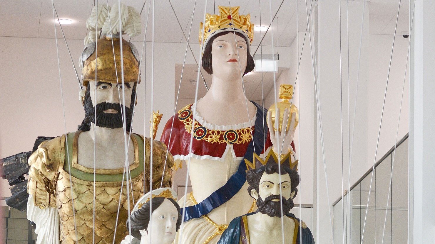 A group of figureheads at The Box