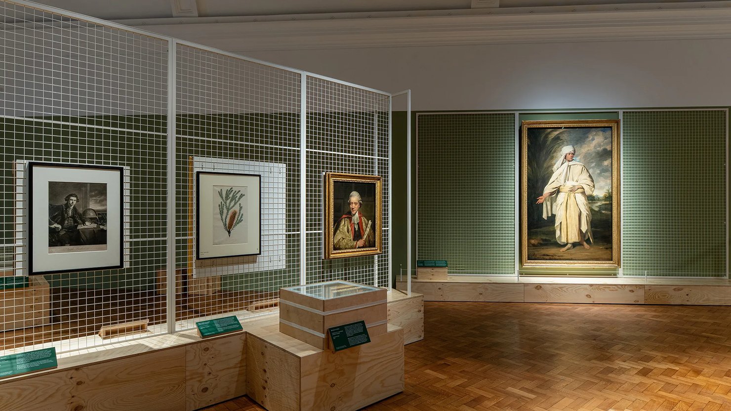 Portrait of Mai on display in North Gallery with other portraits