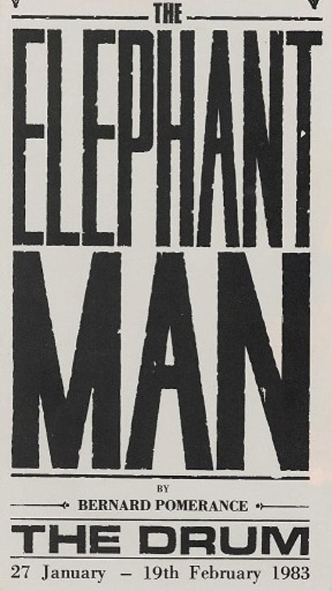 Elephant Man programme cover