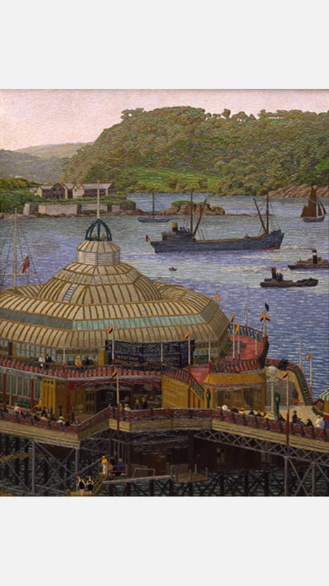 'Plymouth Pier from the Hoe' by Charles Ginner. The Box, Plymouth.