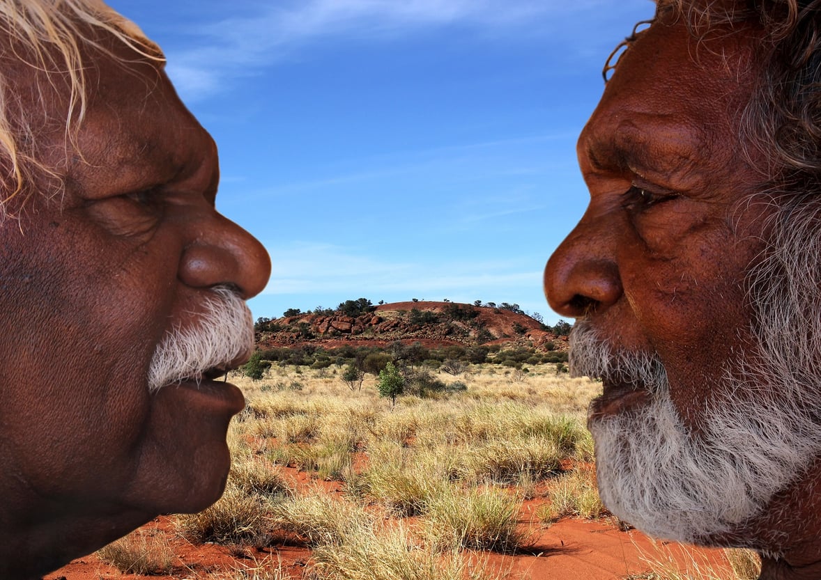 Traditional Owners of Cave Hill (Seven Sisters) 2017 by Brenda Douglas, Tjala Arts National Museum of Australia © the artist/Copyright Agency 2020 Image: Brenda Douglas