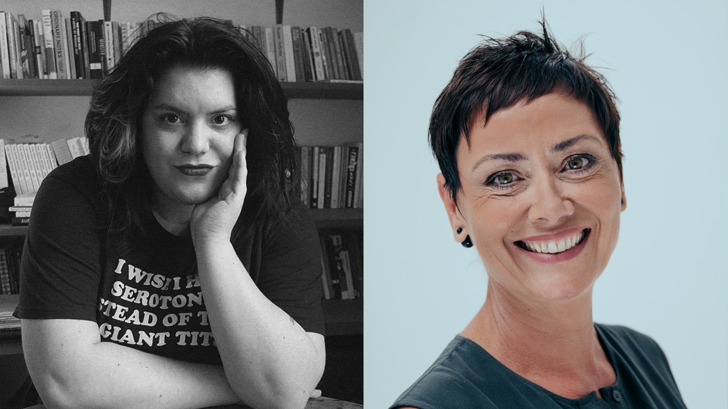 L: Artist Emily Pope photographed by Rene Matic | R: Donna Howard