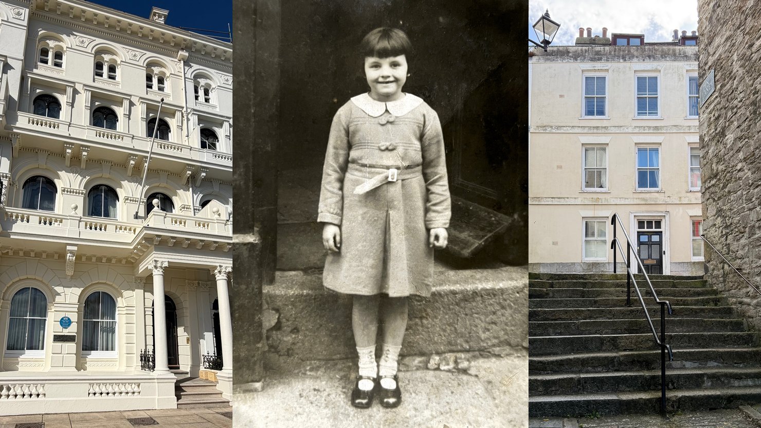 3 Elliot Terrace, former home of the Astors | Jean outside 44 New Street | 44 New Street from Pin Lane