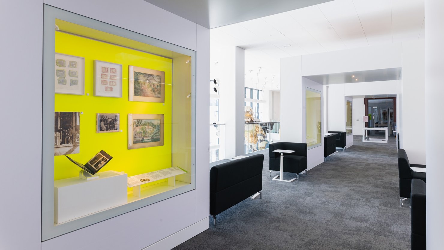 Jyll Bradley, Life and Influences display at The Box Plymouth. Image by Dom Moore. Courtesy of The Box Plymouth.