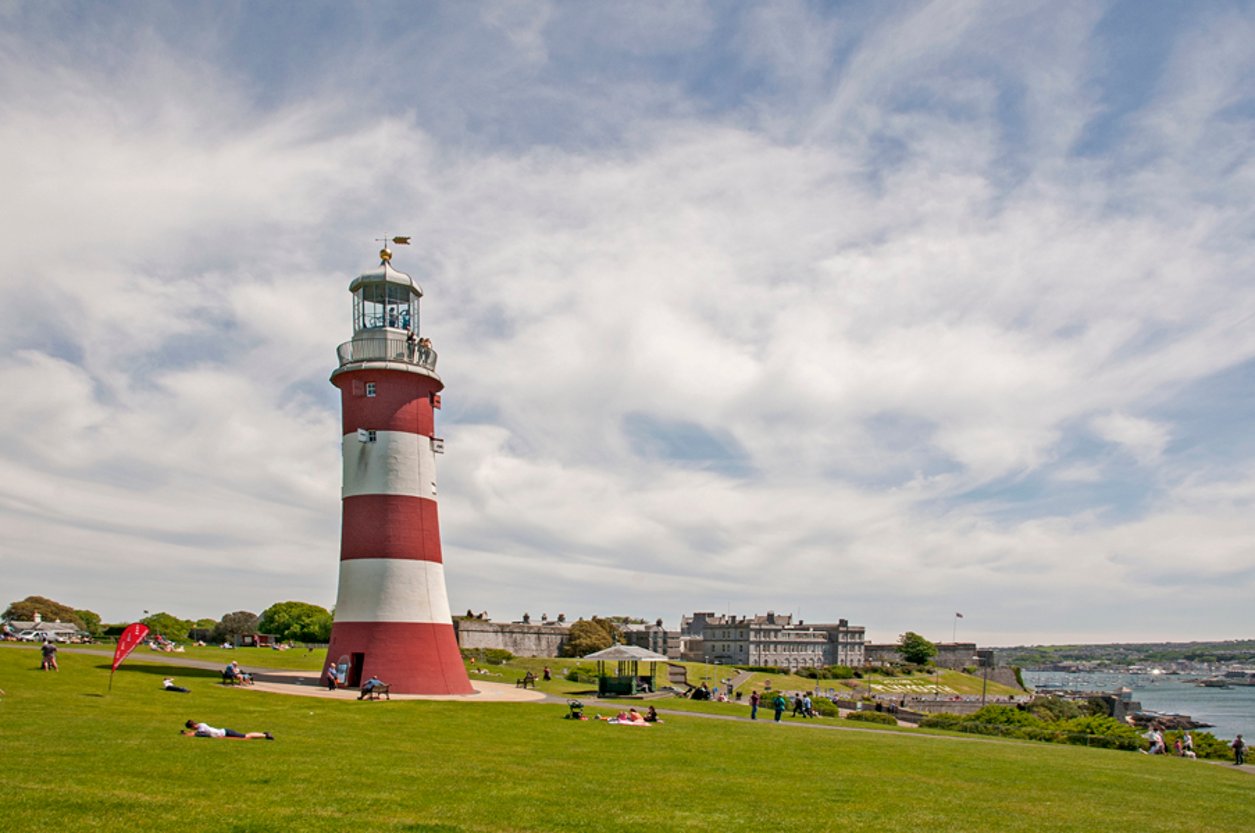 Smeaton's Tower lighthouse on the Hoe