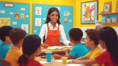 Cafeteria Manager Inspires Students with Art