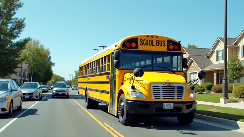Decatur Township School Buses Install Cameras to Enforce Two-Way Stopping by Drivers