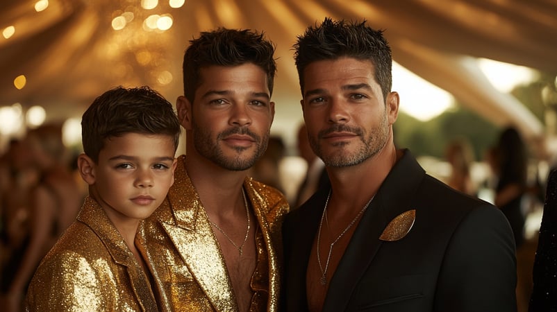Ricky Martin's 16-Year-Old Twins Make Rare Public Appearance, Looking All Grown Up