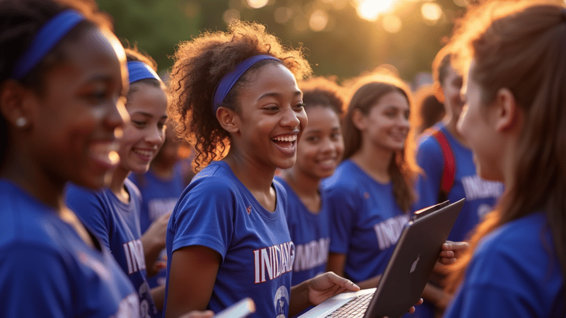 Indiana Students Receive Free Laptops During WNBA All-Star Weekend