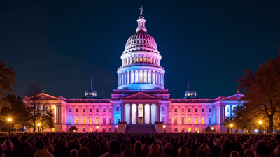 Hope Illuminates Indiana's State Capitol for Cancer Survivors