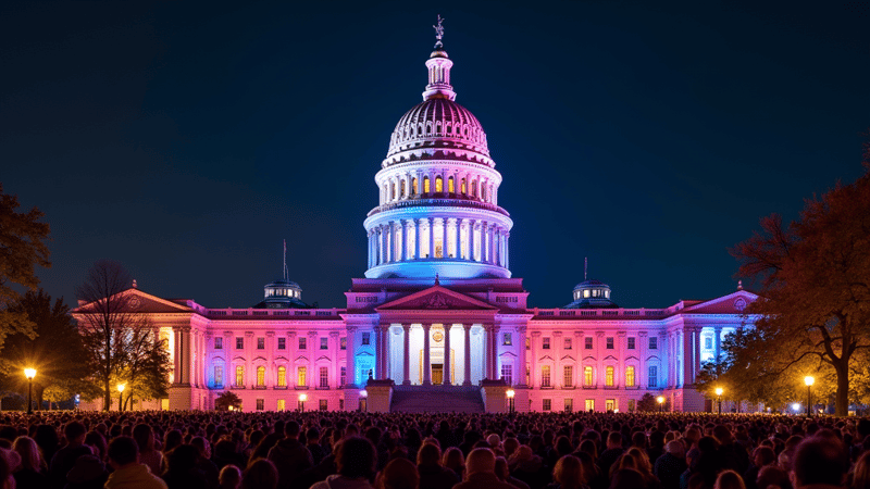 Hope Illuminates Indiana's State Capitol for Cancer Survivors