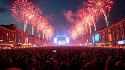 Massive Crowd Gathers for Downtown Indy's Third Annual Fourth Fest Celebration