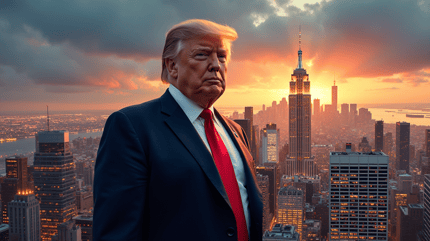 What was the scope of Donald Trump's business endeavors before entering politics?