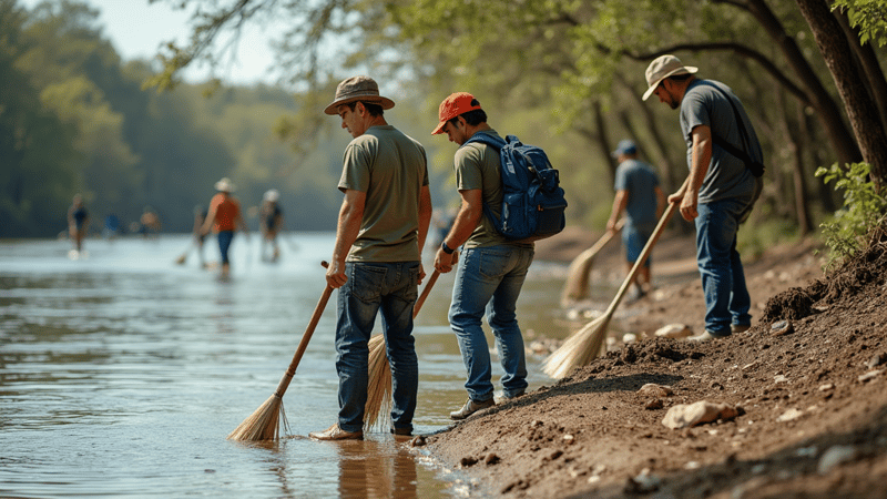 Restoring What's Been Lost: Texas Volunteers Retrieve Flooded Items from Riverbanks