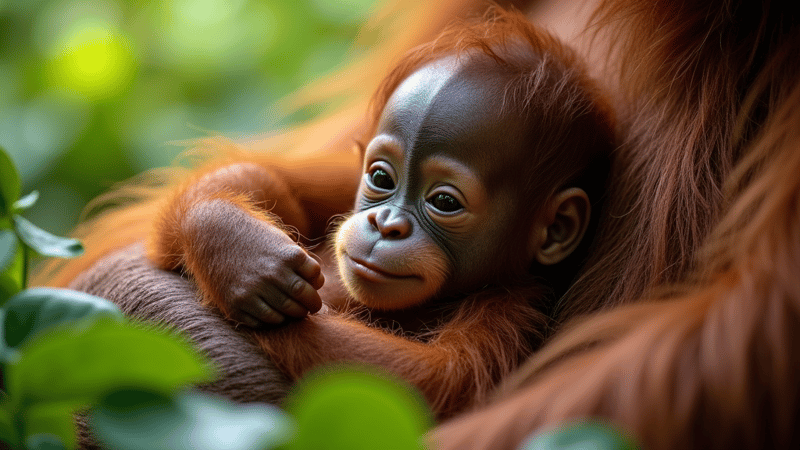 New Arrival at Indianapolis Zoo: Baby Orangutan Born