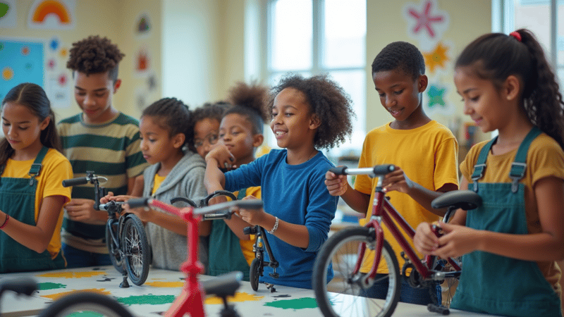 Learning Wheels: Indianapolis Students Explore Math and Science of Bike Building