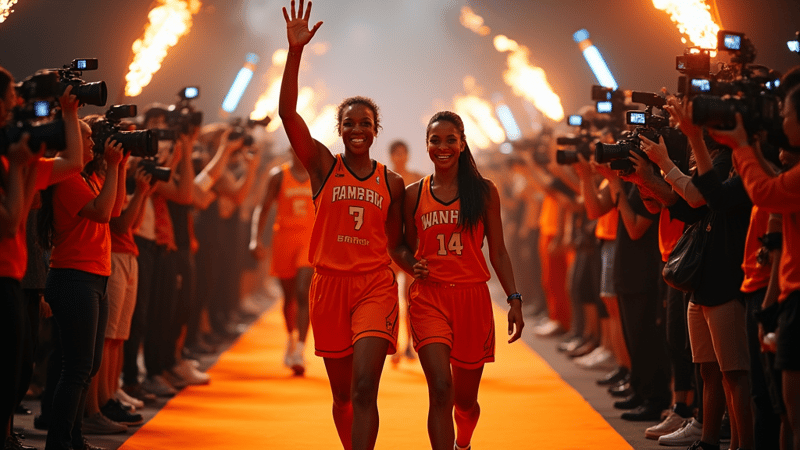 WNBA Stars Shine Bright on the Orange Carpet