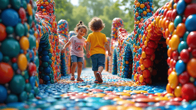 Transforming Trash into Treasure: Wayne Township Preschool Creates Innovative Playground from Plastic Bottle Caps