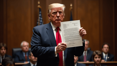 Trump Denies Authorship of Purported Letter to Jeffrey Epstein, Calling It Fake