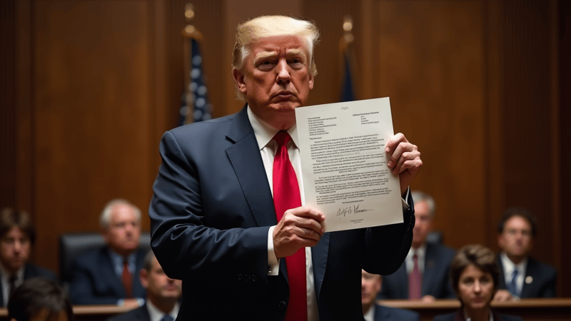 Trump Denies Authorship of Purported Letter to Jeffrey Epstein, Calling It Fake