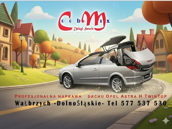 Naprawa Dachu Opel AstraH-Twin Top Wałbrzych