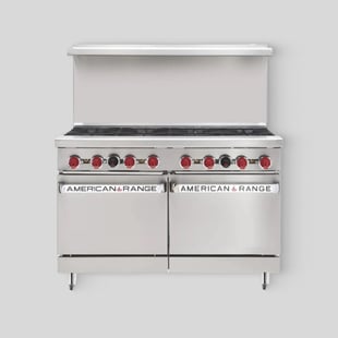 Commercial 8-Burner Stoves - Gas & Electric