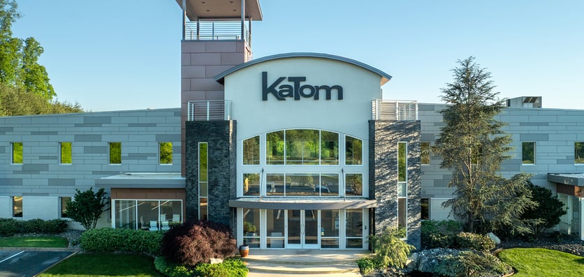 Image of the front of the KaTom building