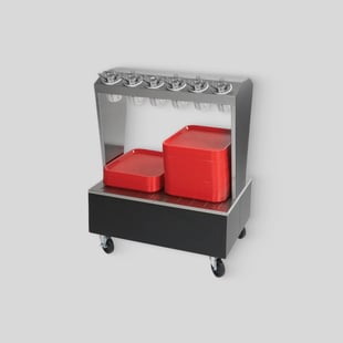 Tray & Flatware Cart