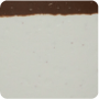 Cream w/ Brown Trim
