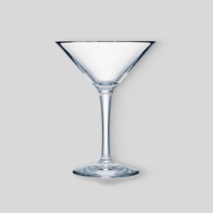 Plastic Margarita & Martini Glasses