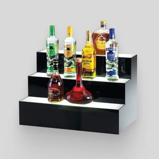 Lighted Liquor Shelves
