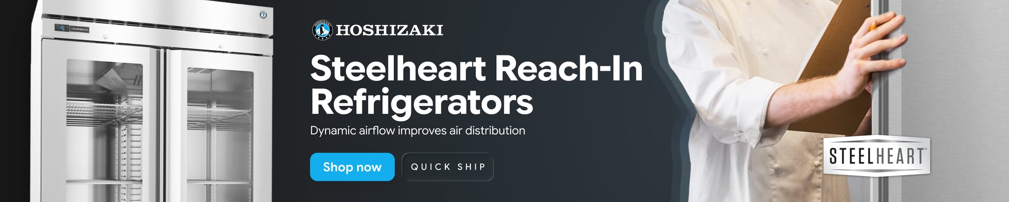 Hoshizaki Quick Ship Steelheart Reach-in Refrigerators