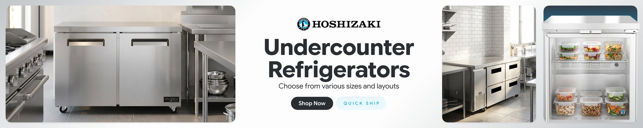 Hoshizaki Quick Ship Undercounter Refrigerators