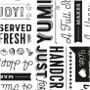 White w/ Black Typography