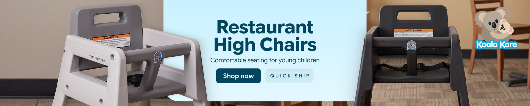 Koala Kare Quick Ship Restaurant High Chairs
