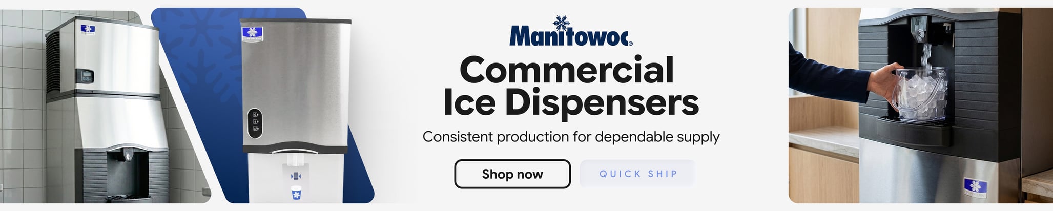 Manitowoc Quick Ship Commercial Ice Dispensers